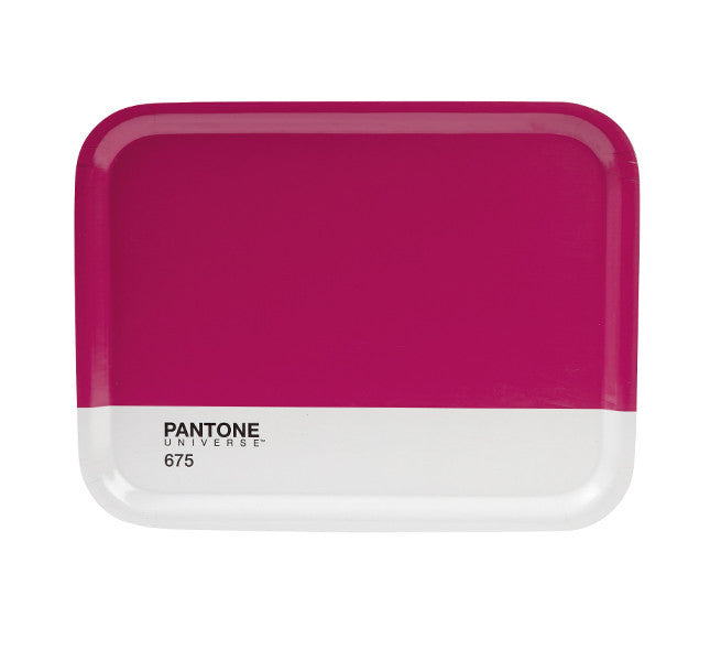 PANTONE Fuchsia 675 Birch Wood Tray (Large)